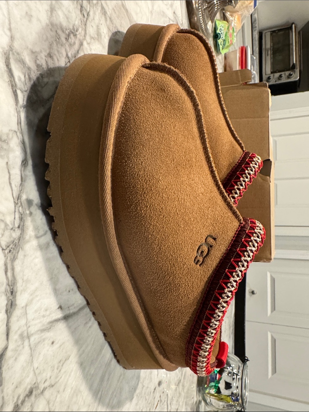 UGG Chestnut Suede Slip-On Women's Tazz II size 7